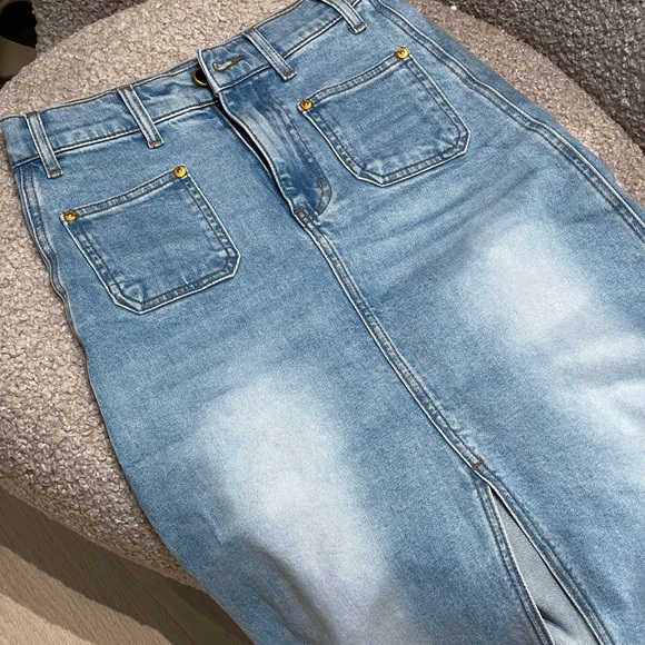 Khaite denim skirt size 25 - Picture 2 of 10